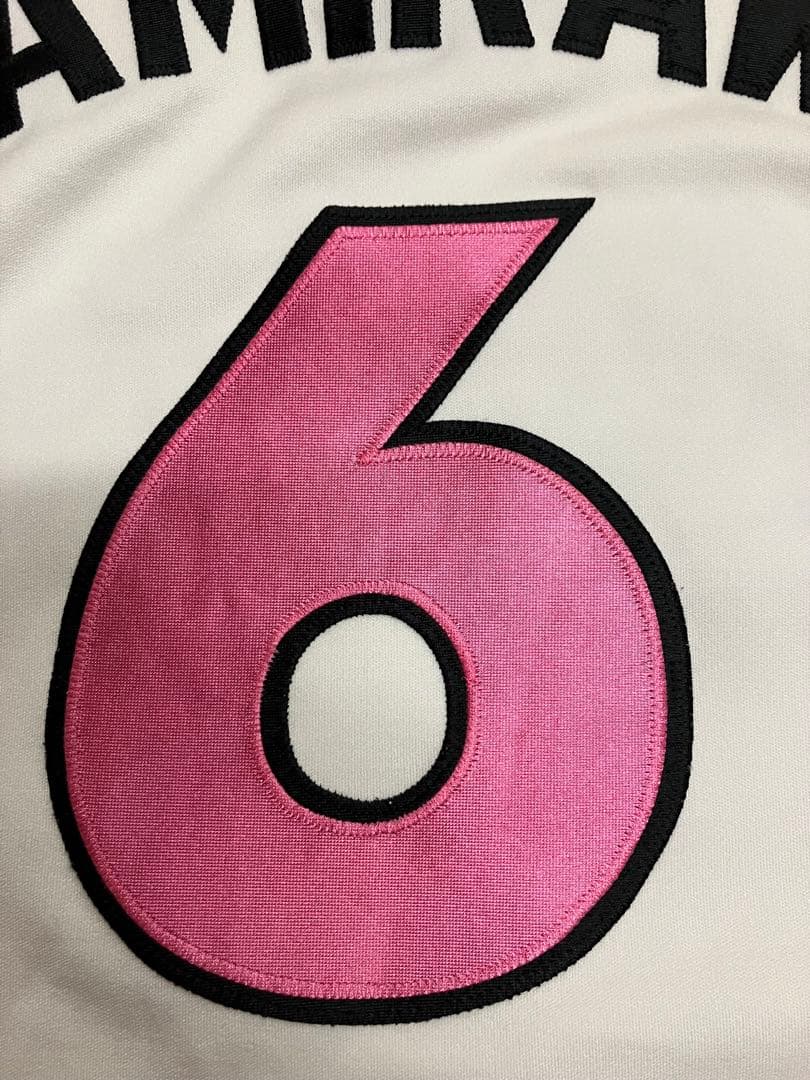 上川誠二 実使用 支給 ユニフォーム 千葉ロッテマリーンズ 初代 ピンク