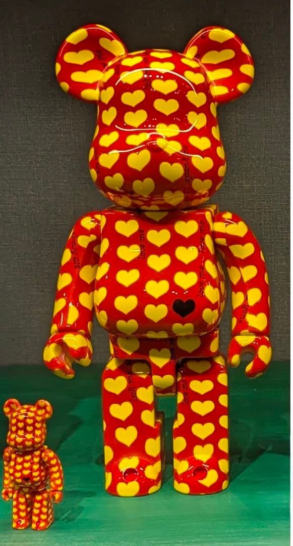 BE@RBRICK Yellow Heart Reverse 100％ 400％ - メルカリ