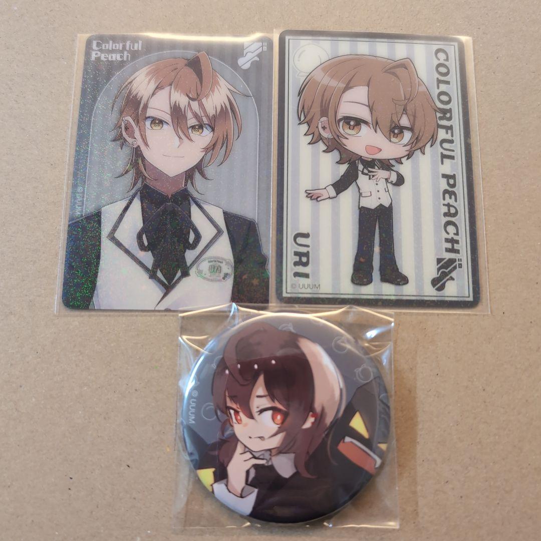 カラフルピーチ 直筆イラスト缶バッジ うり クリアカード オフィシャル