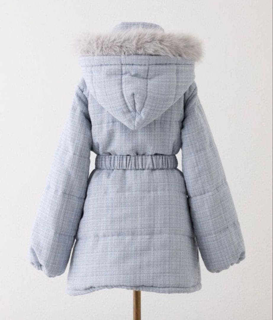 ワンアフターアナザー ナイスクラップ フード付きミドルフェイクダウン