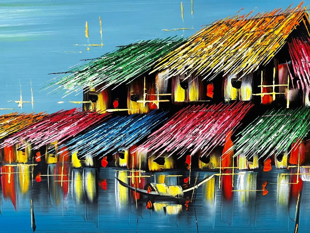 ベトナム　絵画 影山幸一｜グエン・ザー・チー《ベトナムの風景》そよぐ風、揺れる光