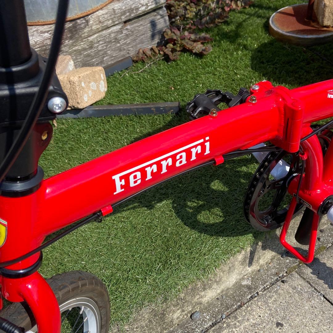 美品⭐️フェラーリ 折りたたみ自転車 20インチ レッド - メルカリ