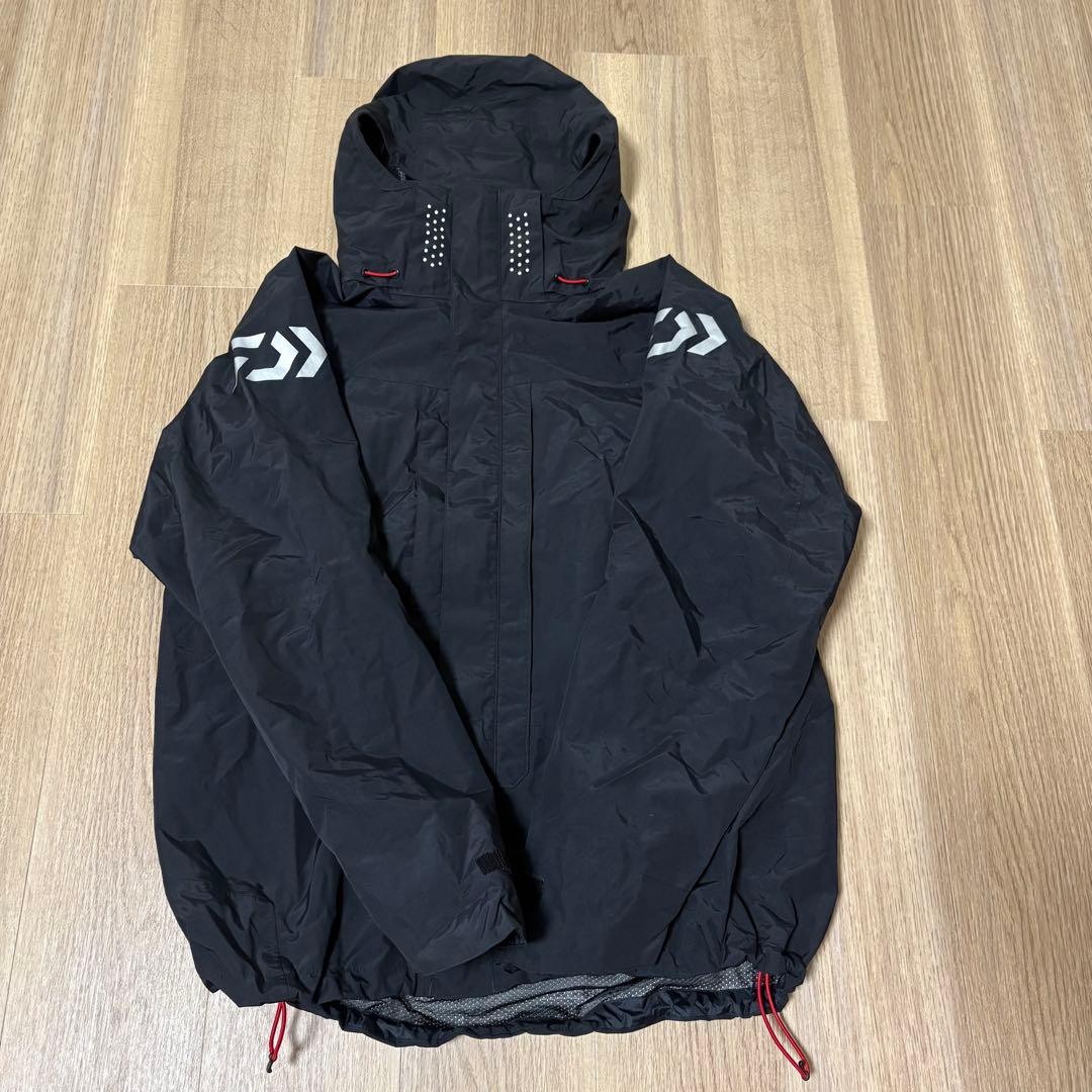未使用品級】上下セットDAIWA レインマックスR レインスーツ 黒 2XL
