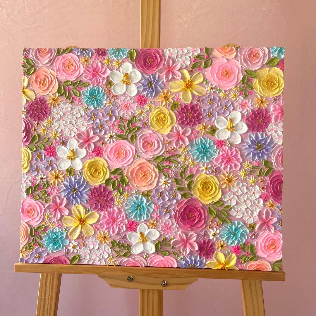 絵画 テクスチャーアート 現代アート ボタニカルアート ボタニカル