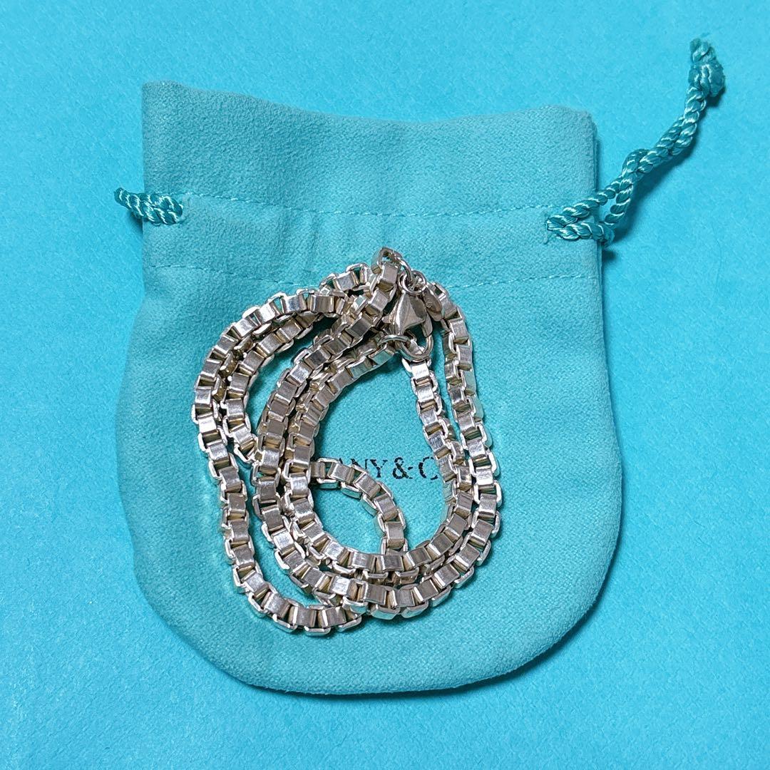 【美品】45.7cm Tiffanyティファニー ベネチアン ネックレス 925