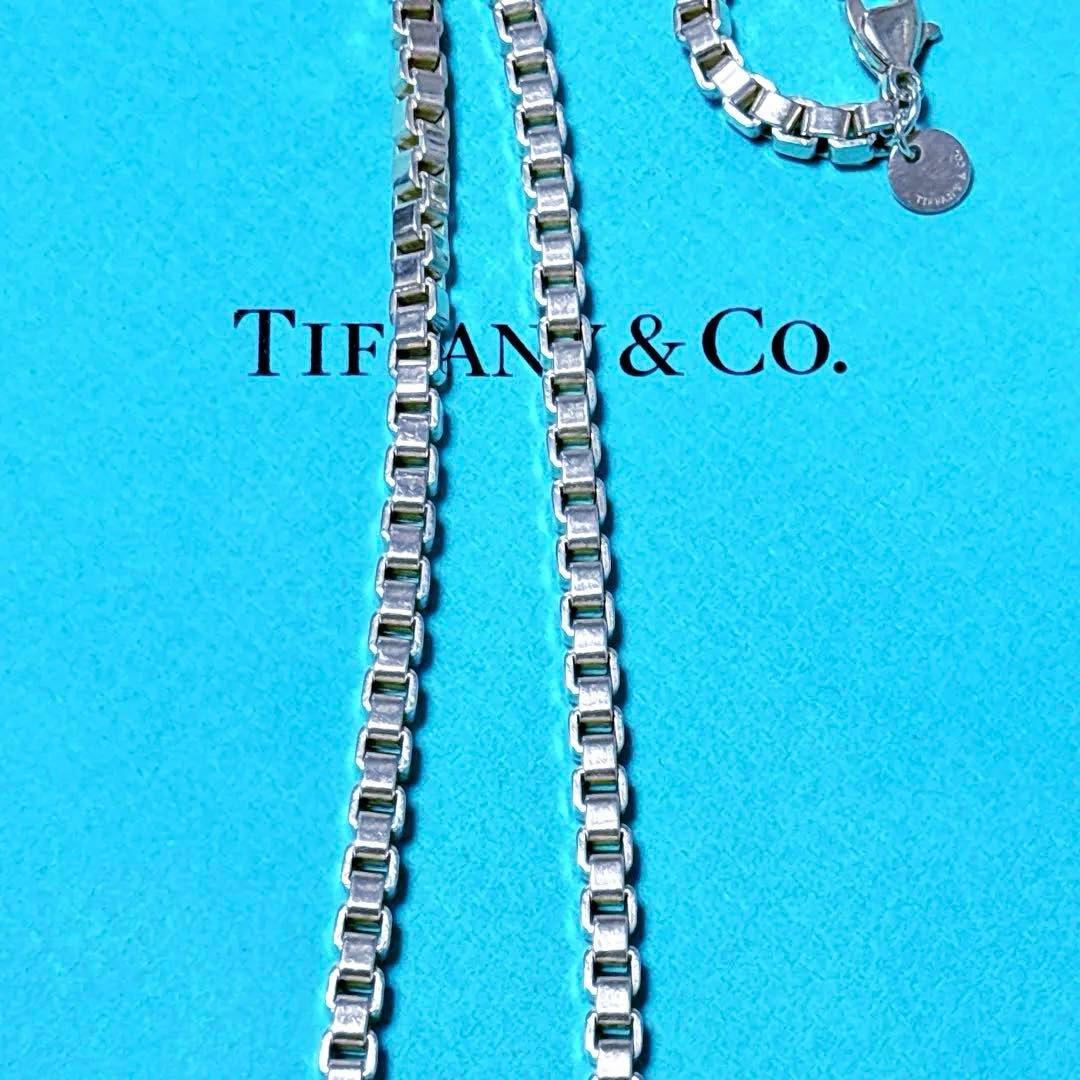 【美品】45.7cm Tiffanyティファニー ベネチアン ネックレス 925