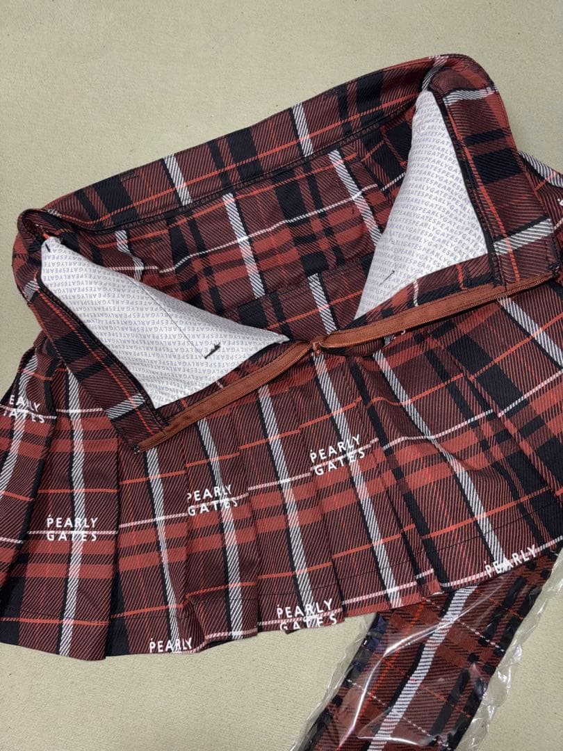 新品、美品）パーリーゲイツ 、グレンチェック柄シリーズ、2点セット