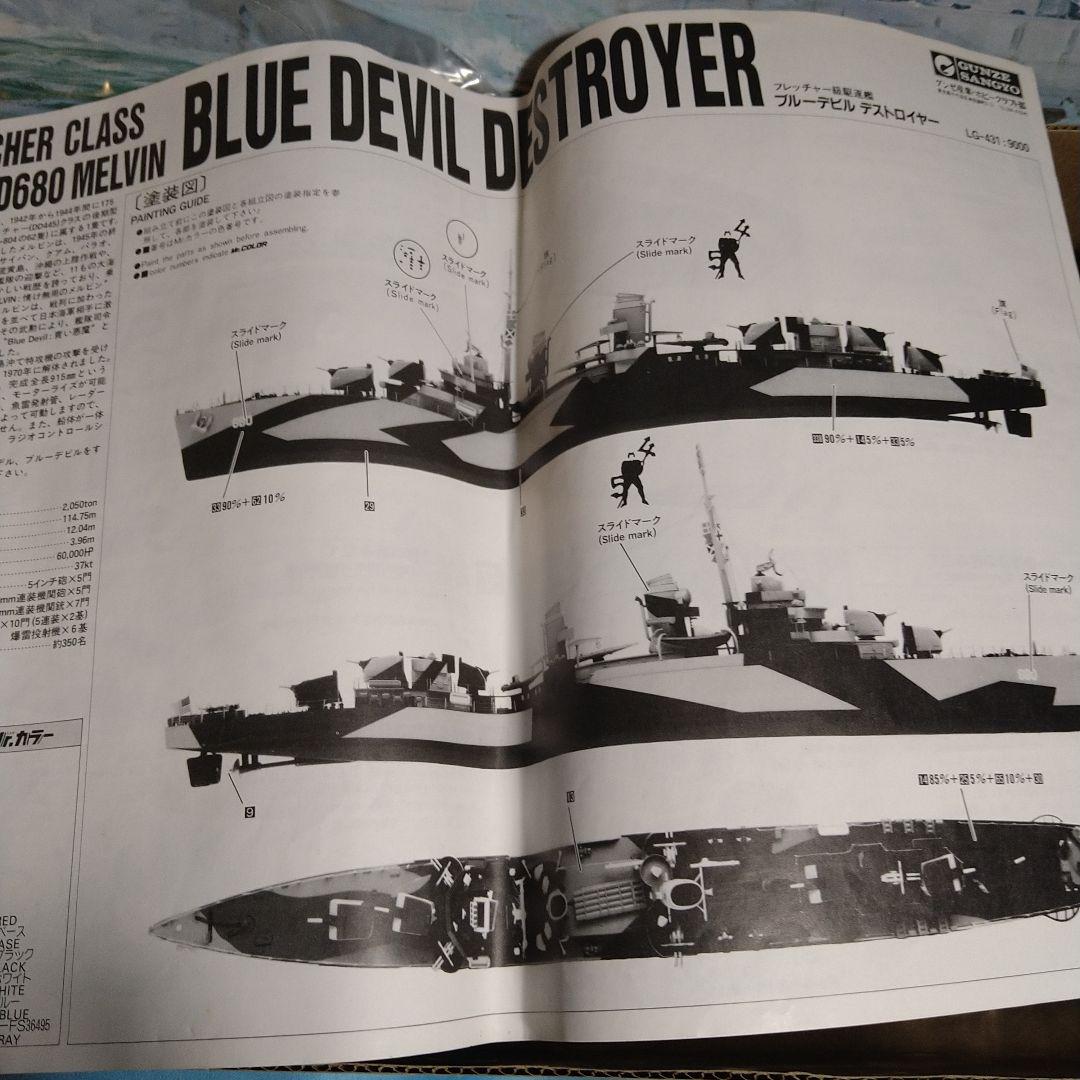 グンゼ　1/125 フレッチャー級駆逐艦　ブルーデビル　デストロイヤー　モーター