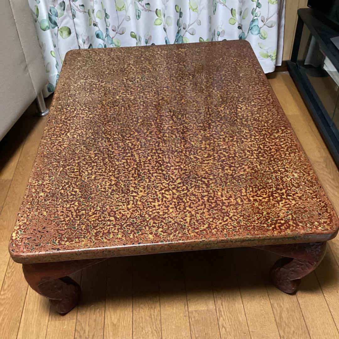 津軽塗 テーブル 座卓 伝統工芸品 - メルカリ