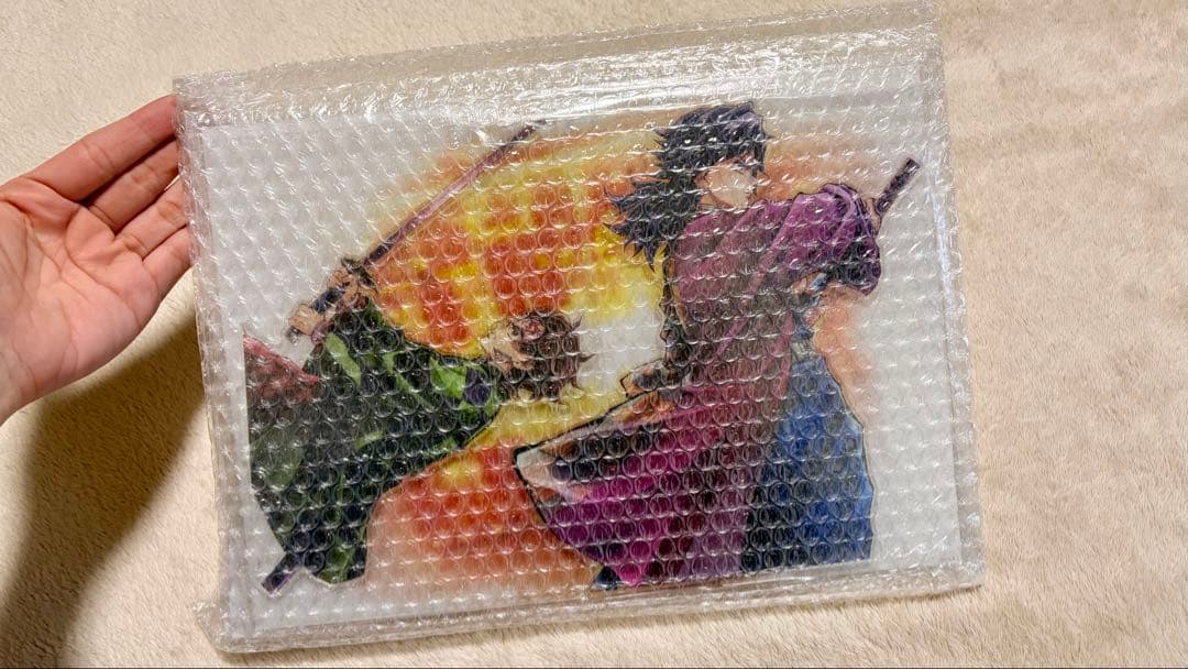 鬼滅の刃 C106 くじ「炭治郎と義勇」 A賞 繋ぐ ビッグアクリルスタンド