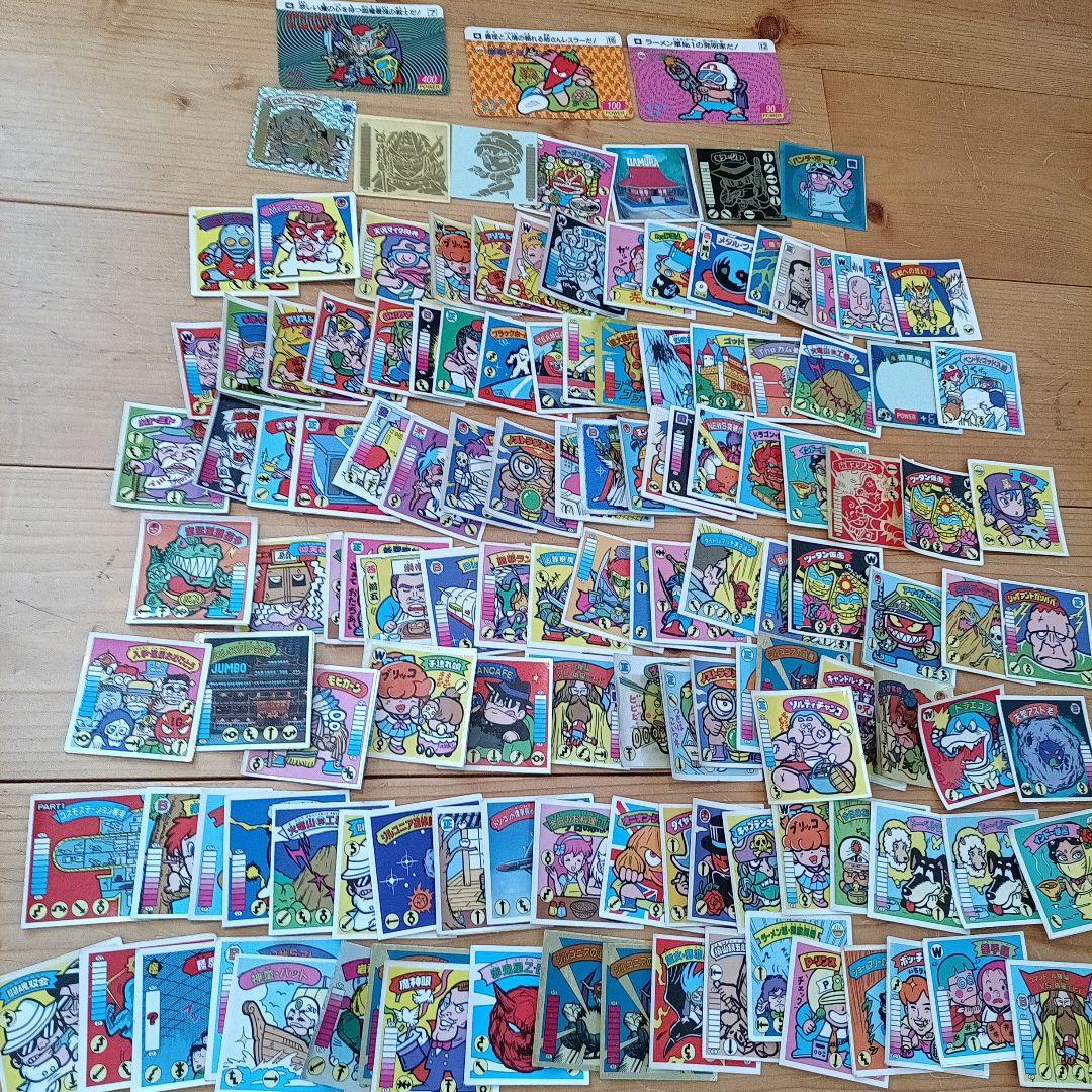 ガムラツイスト、らーめんばぁ　約125枚ジャンク＋カード3枚セット　ビックリマン ガムラツイスト・ラーメンばあ買取価格表 - 遊戯屋