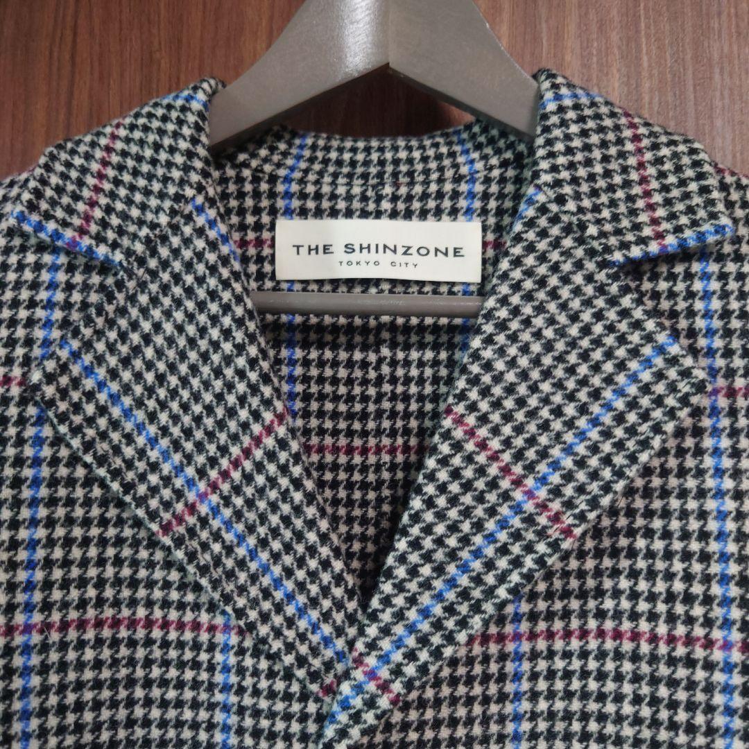 美品☆Shinzone TENT LINE COAT チェック柄 - メルカリ