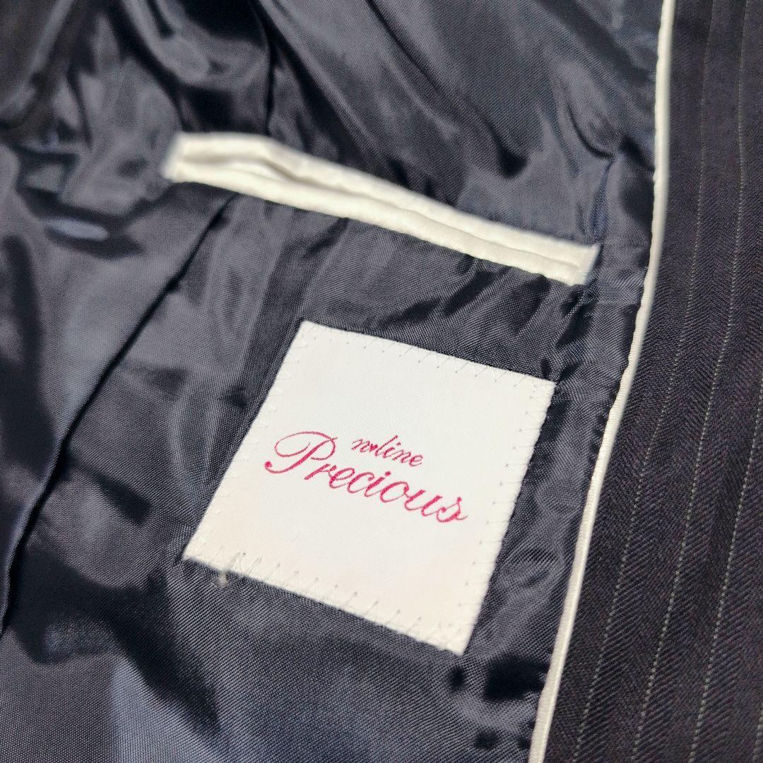 ✨美品✨エヌラインプレシャス シルク混 セットアップ 3点 ネイビー