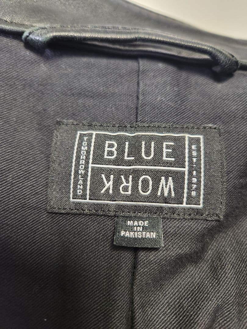 トゥモローランド BLUE WORK ラムレザー シングル ライダース 黒 M