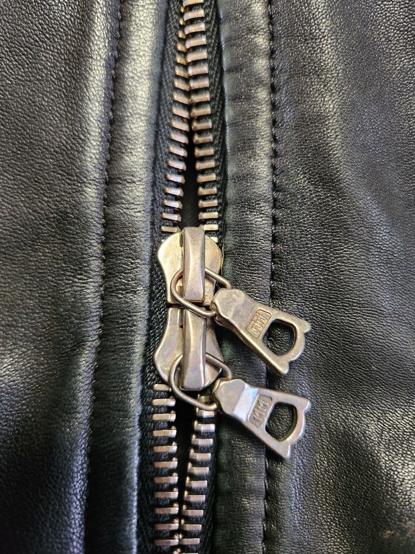 トゥモローランド BLUE WORK ラムレザー シングル ライダース 黒 M