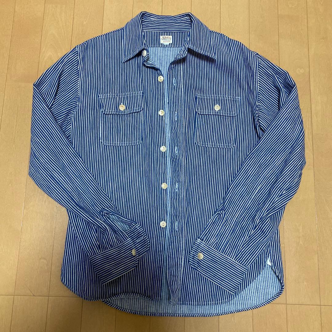 デラックスウェアDELUXEWAREヒッコリーヘビーネルシャツMedium - メルカリ