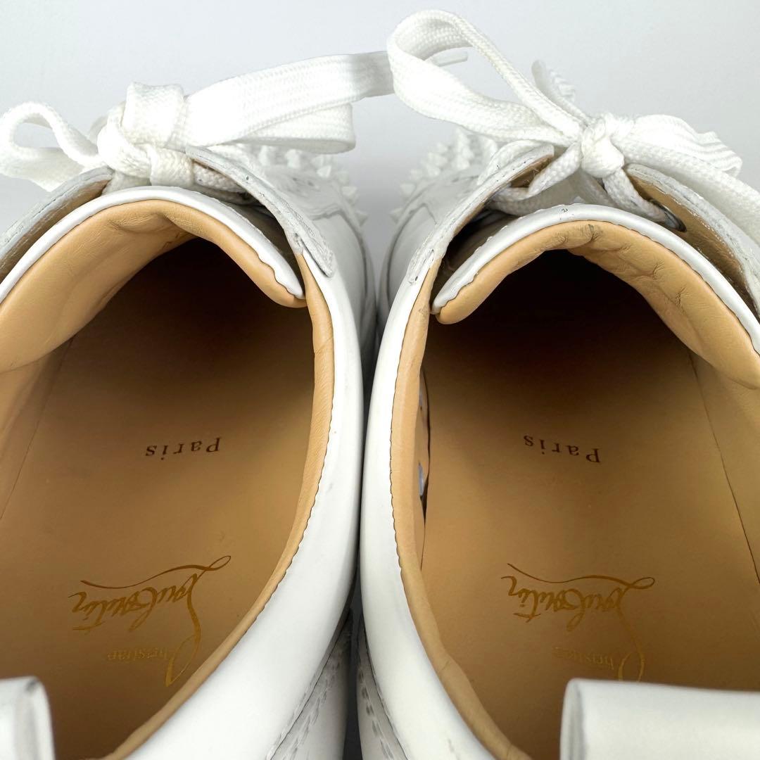 美品・希少】クリスチャンルブタン スニーカー スタッズ 白 27cm 42