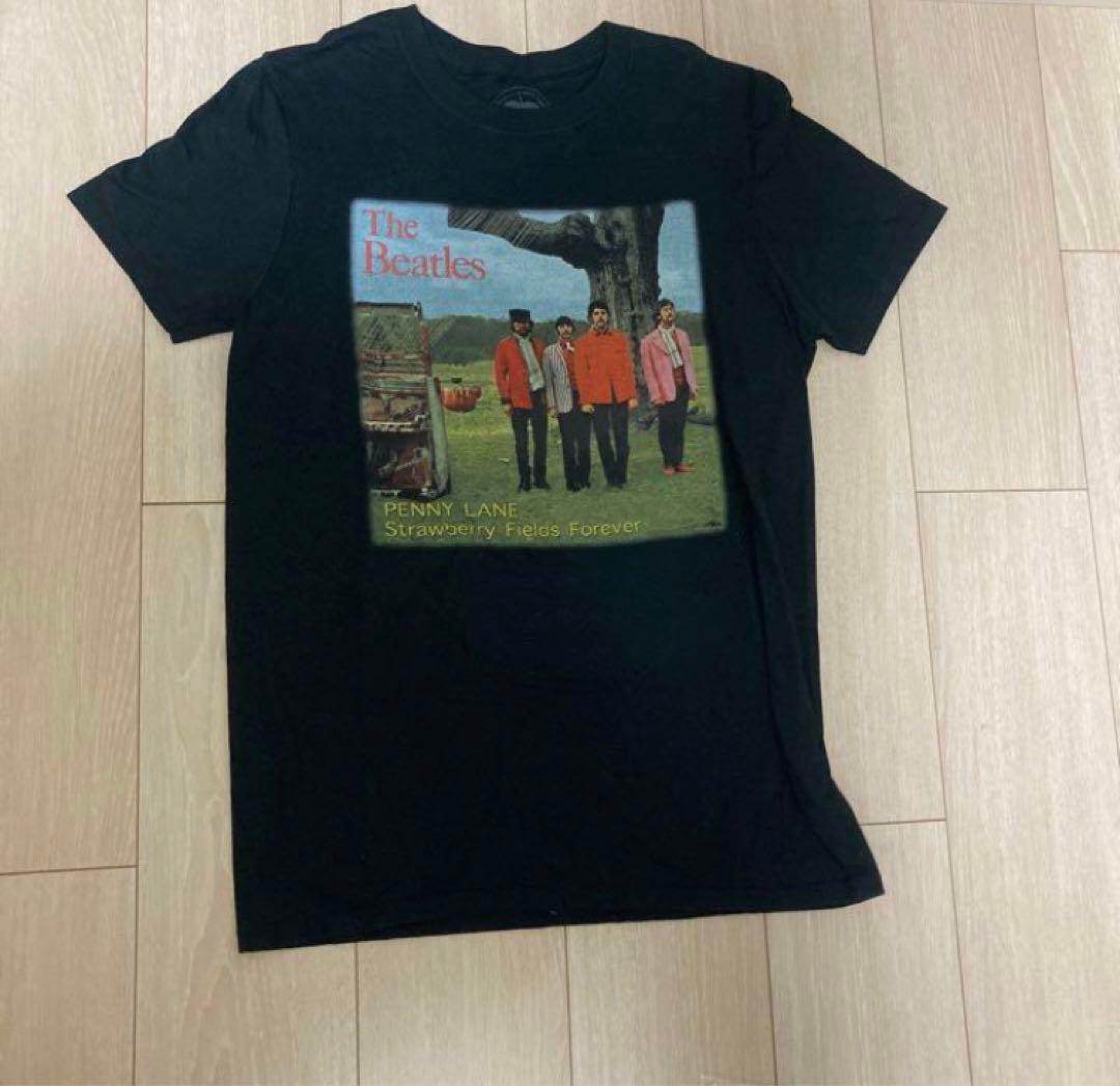 希少イギリス製ザビートルズPENN YLANE Tシャツ Sブラック
