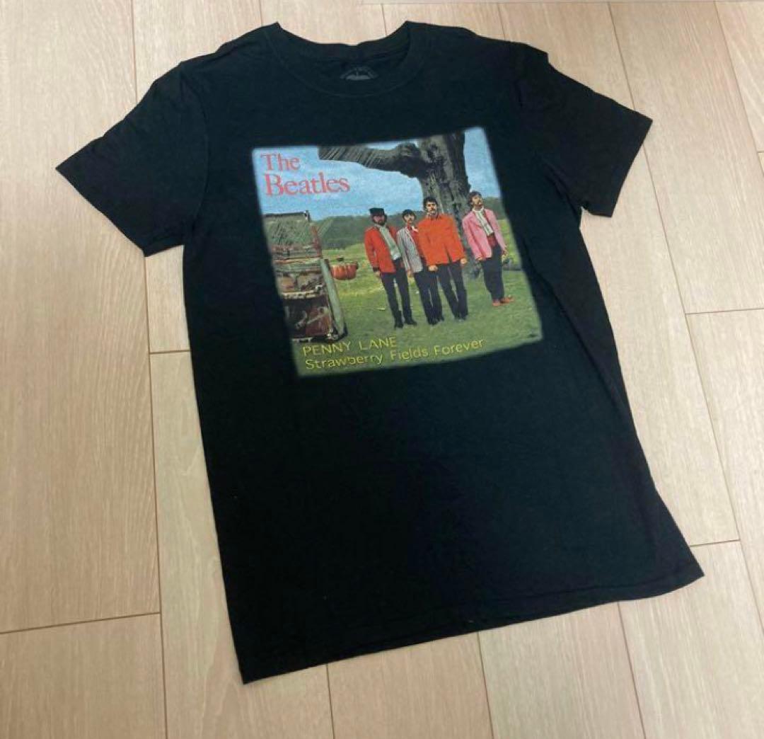 希少イギリス製ザビートルズPENN YLANE Tシャツ Sブラック