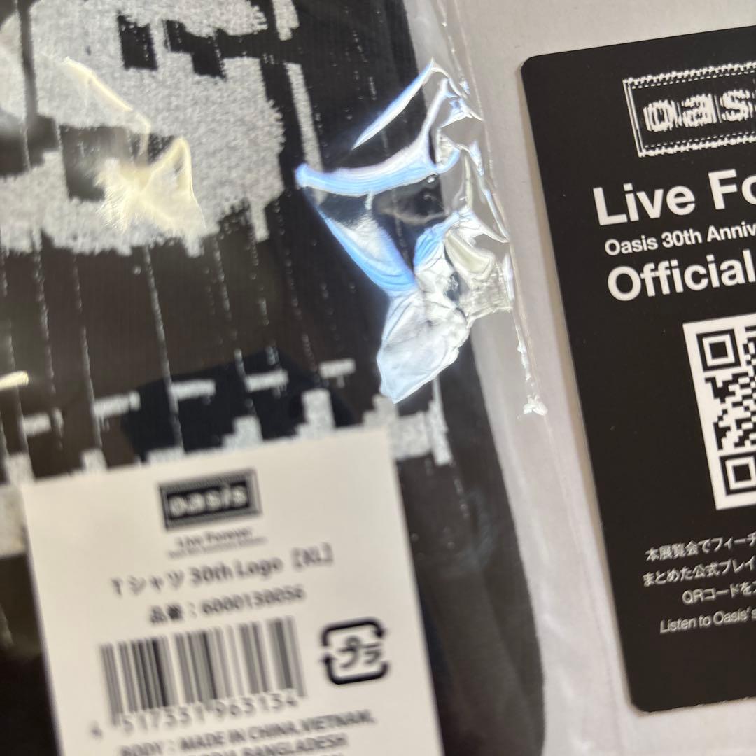 oasis 30周年特別展 Ｔシャツ ブラック　XLサイズ　新品
