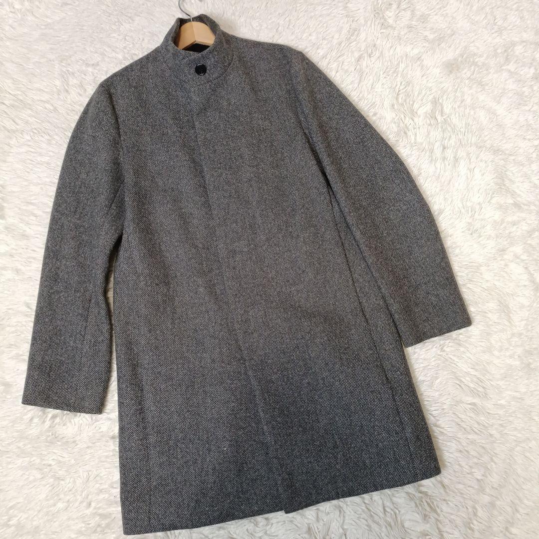 現行タグ□Theory スタンドカラー ロングコート グレー - メルカリ