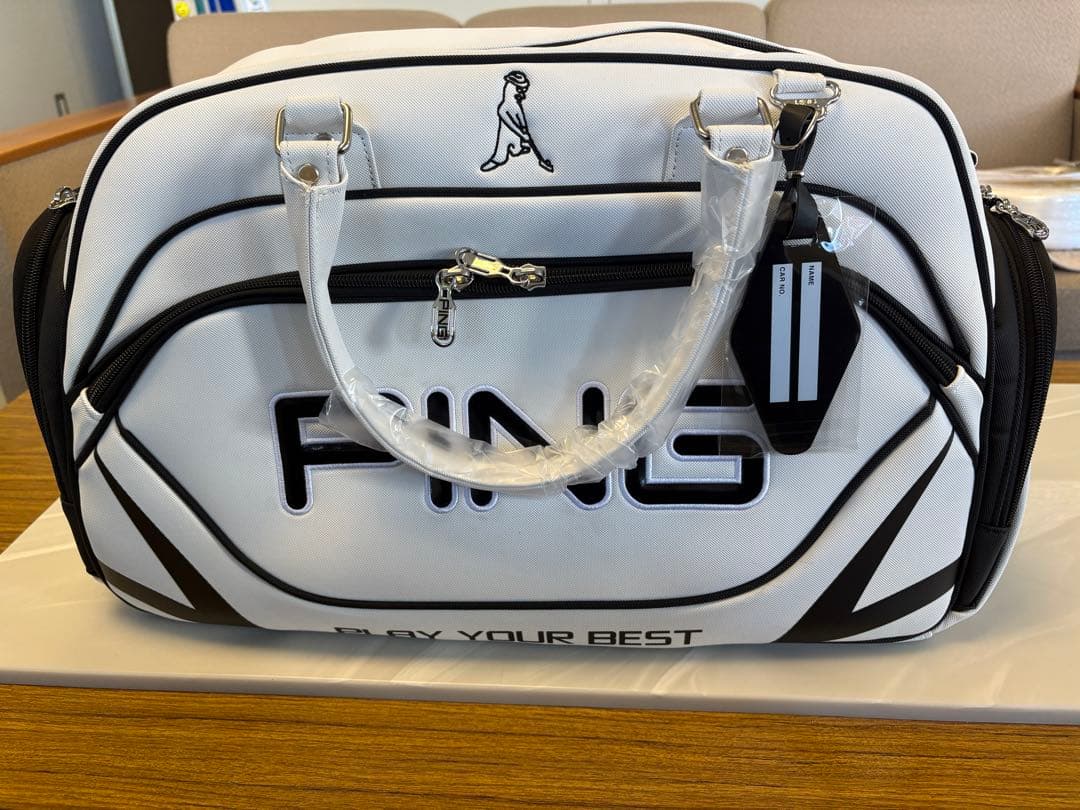 PING ゴルフバッグ ホワイト/ブラック ピン オリジナルカラー 軽量スタンドバッグ（2020年モデル）4分割