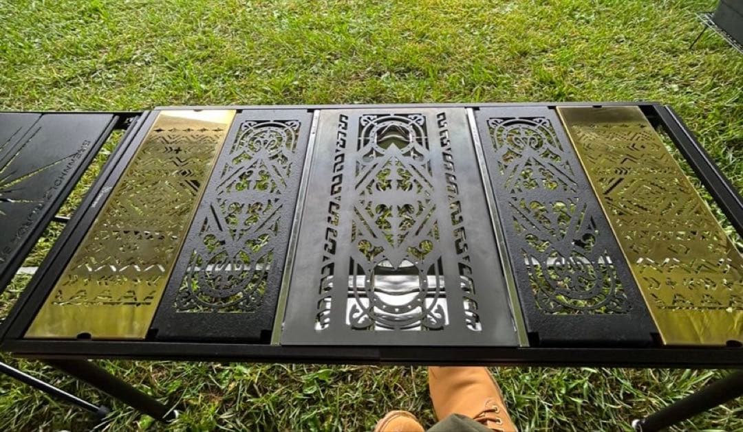 真鍮　802プロダクツ　天板　2枚セット IGT 天板 真鍮 ワンユニット 【 タイガー 】 アイアングリルテーブル