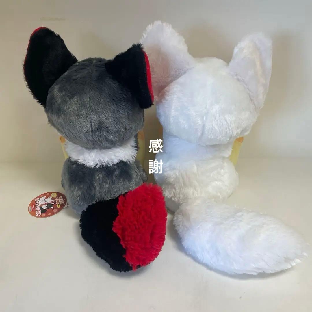 ちょコンときつね ぬいぐるみ時計 全2種セット わたあめ+ようかん