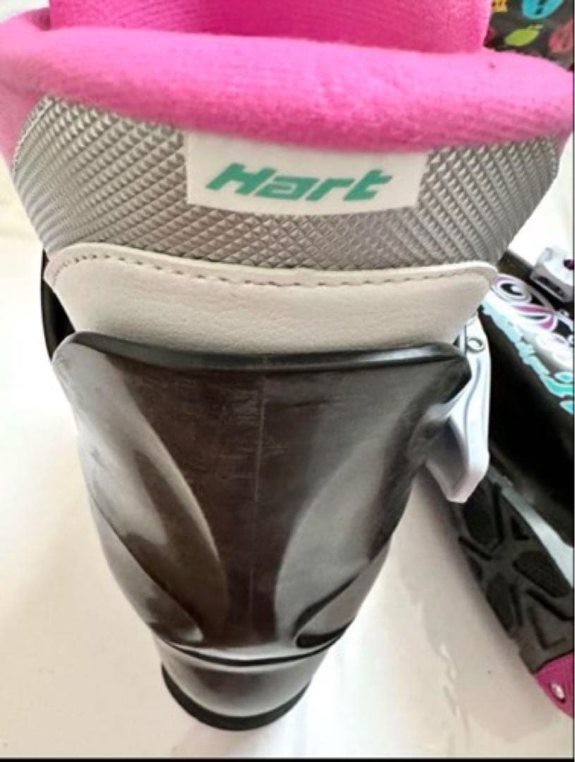 美品 Hart Diva5F スキー用ブーツ ブラック/ピンク 25cm