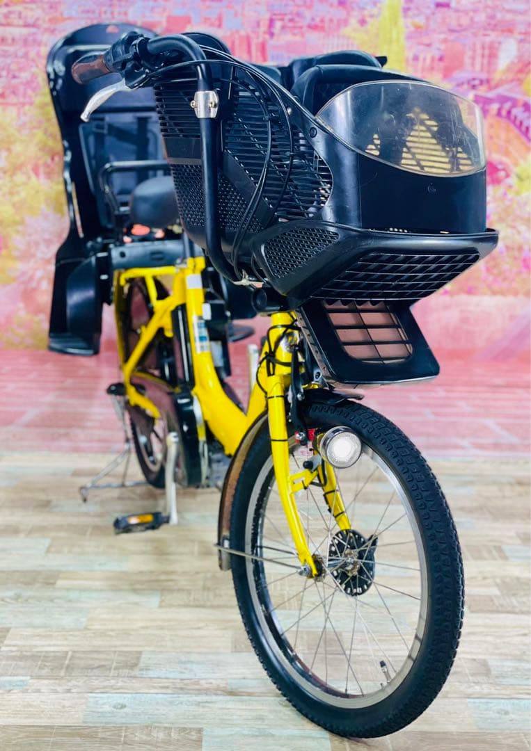 K2307 電動自転車ヤマハ子供乗せ 20インチ イエロー 8.9Ah