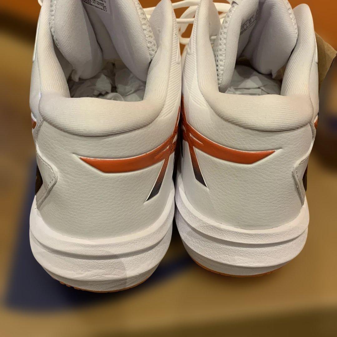 ASICS バレーボールシューズ ホワイト/オレンジ　29.5cm