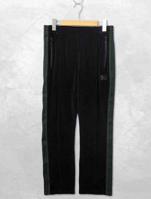 Needles PU280 コットンポリ ベロア ナロー トラックパンツ S NARROW TRACK PANT - C/PE VELOUR|ナロー トラックパンツ - コットン