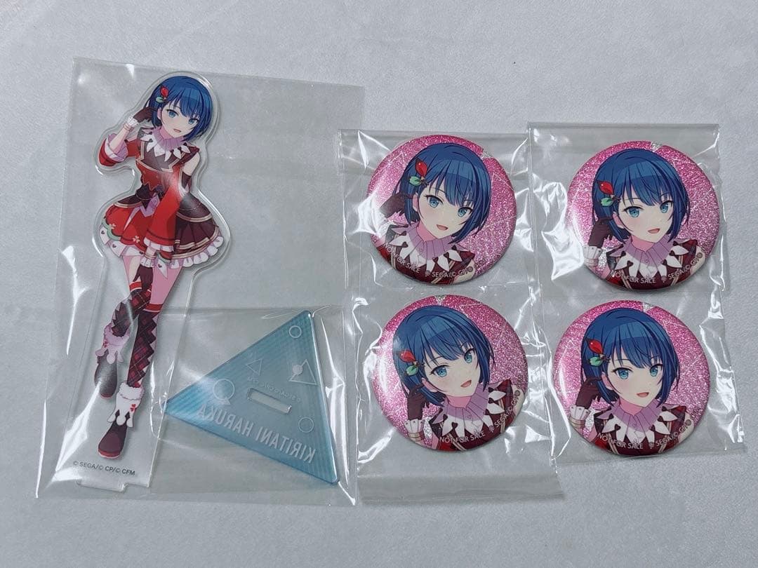 桐谷遥 プロセカ グリッター缶バッジ グリ缶 特典 アクリルスタンド