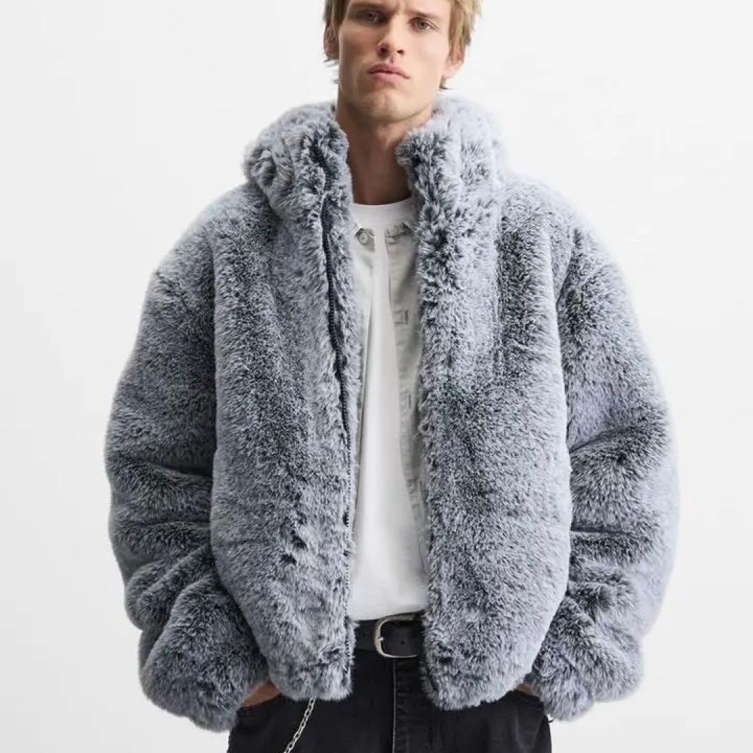 ZARA フェイクファーフードジャケット アウター 値下げ交渉あり - メルカリ
