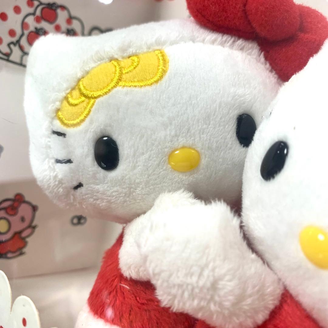 キティちゃんぬいぐるみ キティ＆ミミィ ハローキティ 40周年