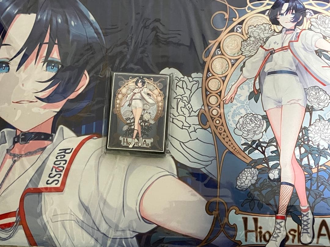 混沌の女神様 ホロライブ スリーブ プレイマット ミュシャ風 火威青