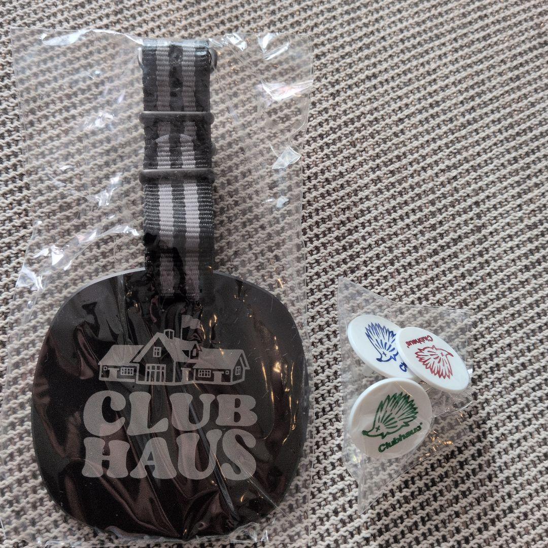 h*3様 【新品未開封】クラブハウス　ネームタグ 新品レアCLUBHAUS ネームタグ クラブハウス ゴルフ ネーム刻印無