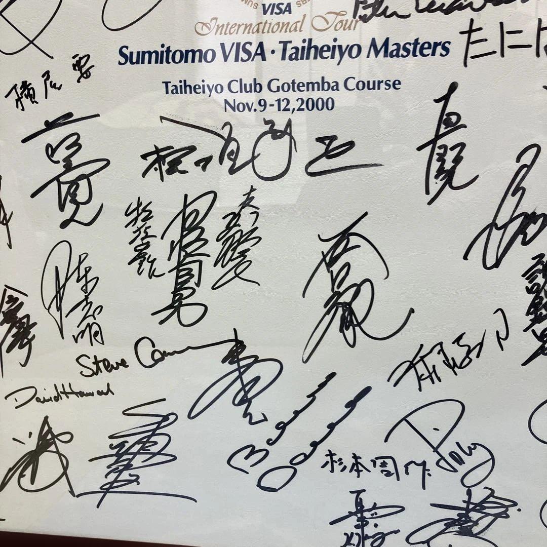 住友ビザ太平洋マスターズ直筆サイン入りパネル - メルカリ