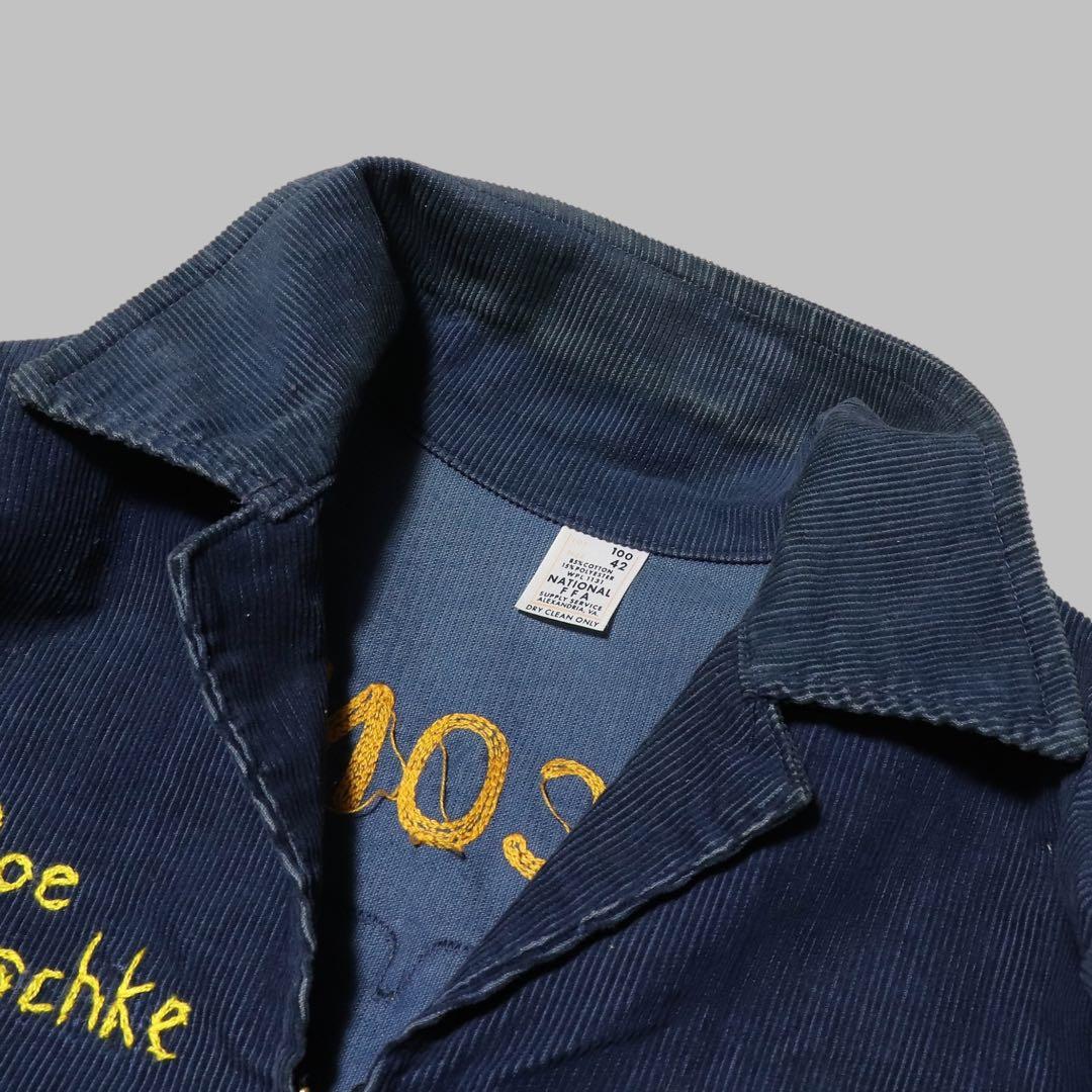 80s☆FFA☆ファーマーズジャケット☆刺繍 ワッペン☆USA製☆短丈☆L