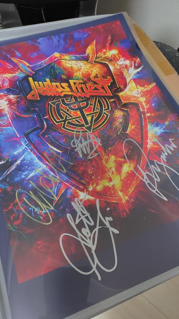 Judas Priest サイン入りポスター リトグラフ 新品 レア物