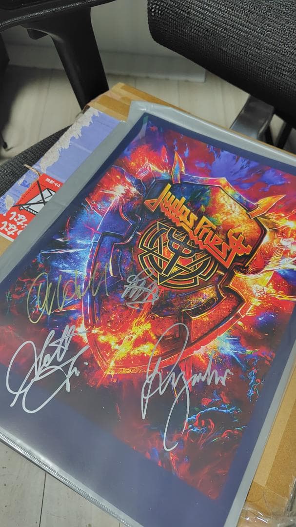 Judas Priest サイン入りポスター リトグラフ 新品 レア物
