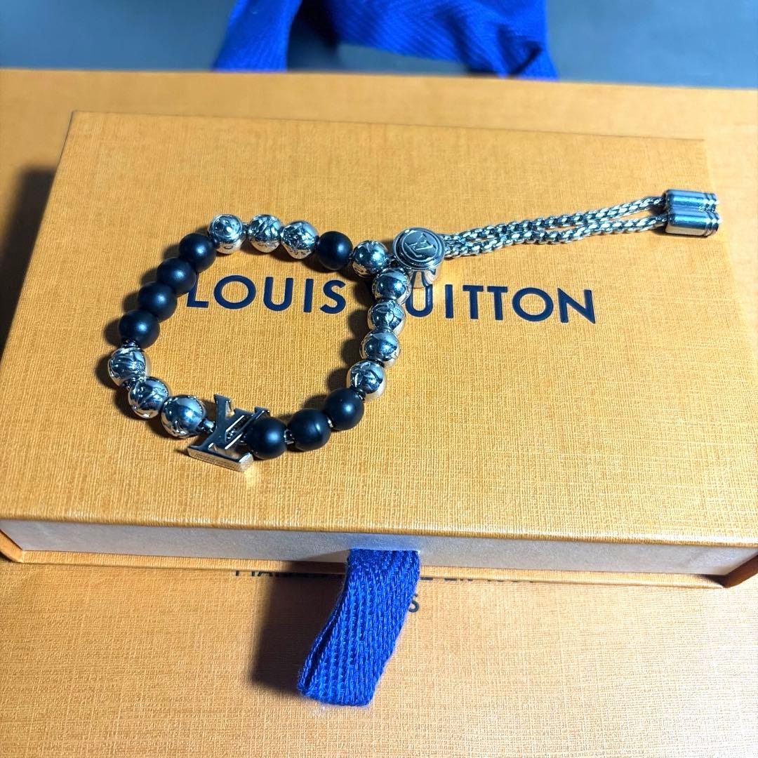 【国内正規店で購入】LOUIS VUITTON モノグラム ビーズ ブレスレット ◇NEW IN◇ LOUIS VUITTON ブレスレット モノグラム ビーズ (Louis