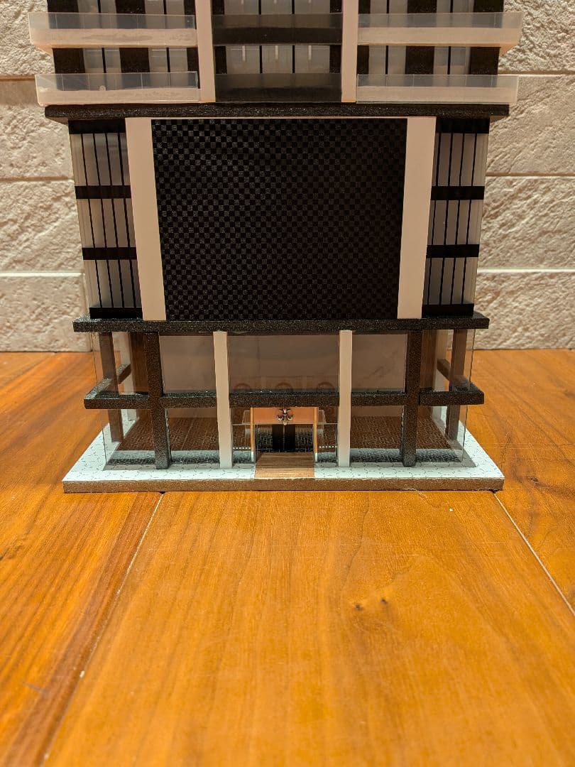 Nゲージ　自作ストラクチャー　超高層タワーマンション　タワマン　ジオラマ