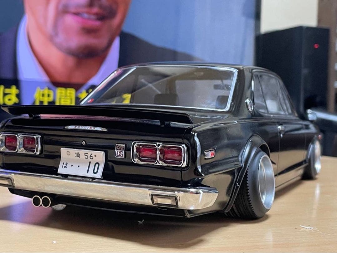 1/12ミニカー IG ハコスカ GTR スターシャーク深リムカスタム ブラック
