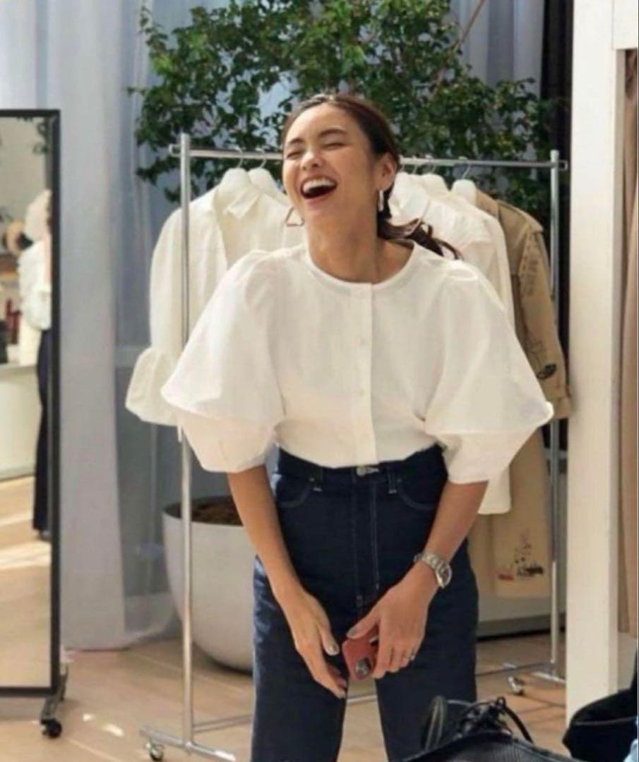 ラドローLUDLOW cymbal シンバル半袖 ブラウス