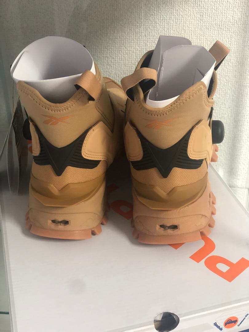 新品】リーボック インスタ ポンプフューリー ミッド / キャメル 27cm