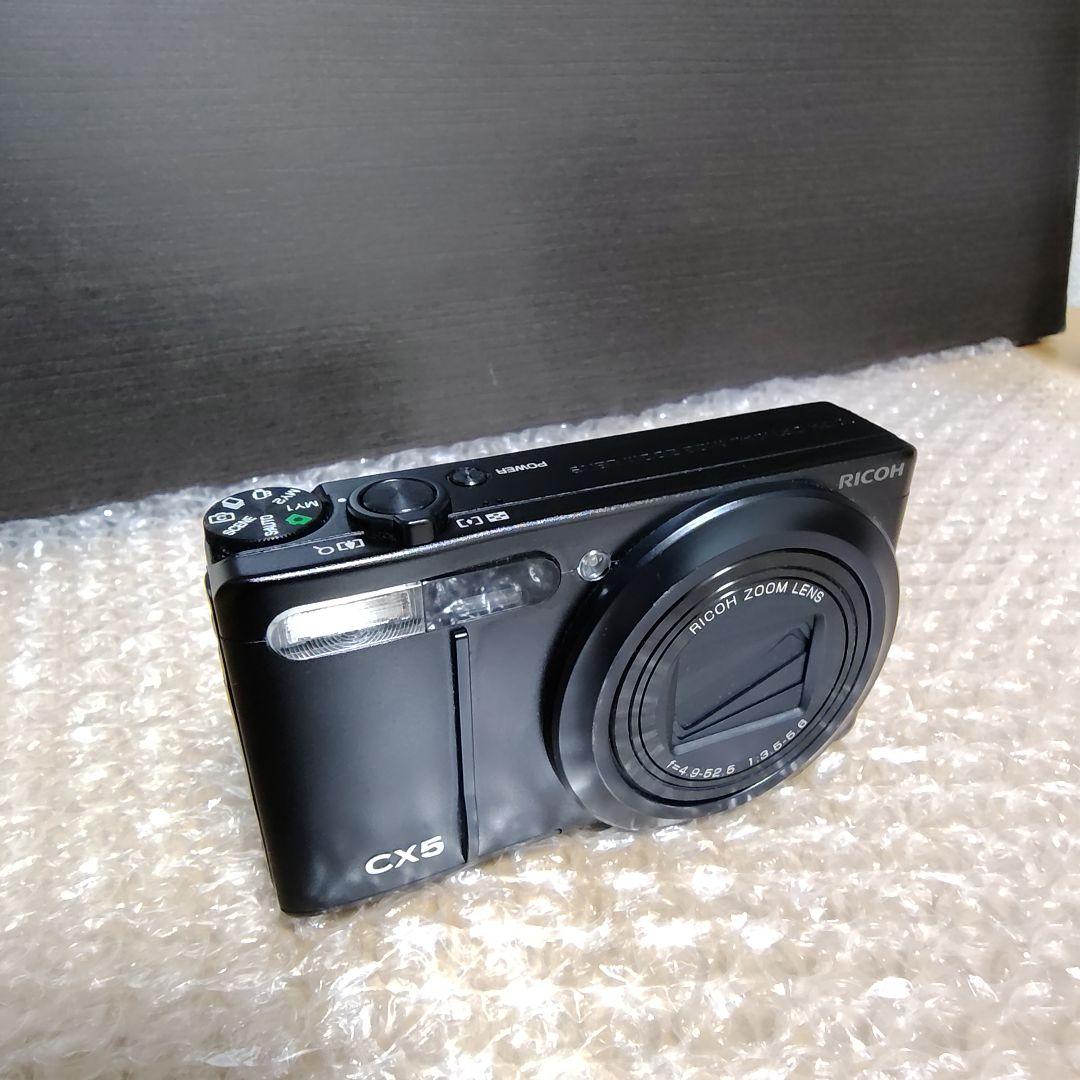 美品 動作確認済】リコー CX5 オールドコンデジ ブラック 外箱 説明書