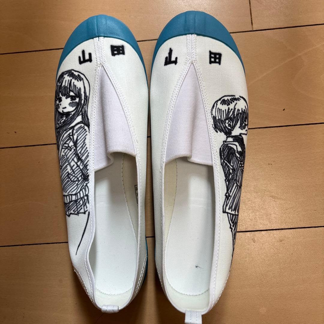 の心のヤバイやつ　僕ヤバ　桜井のりお先生直筆イラスト入り上履き　山田杏奈