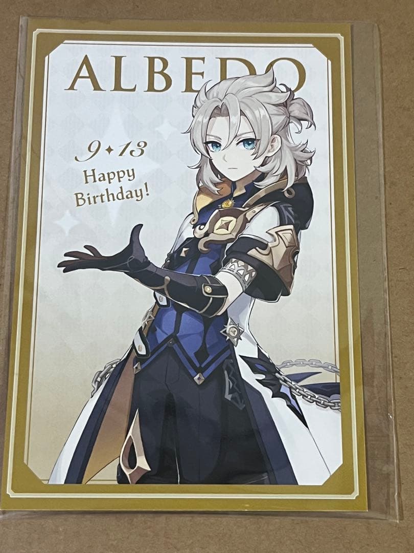 原神　スイパラコラボ【アルベド】アクスタ&コースター&缶バッジ等6種セット