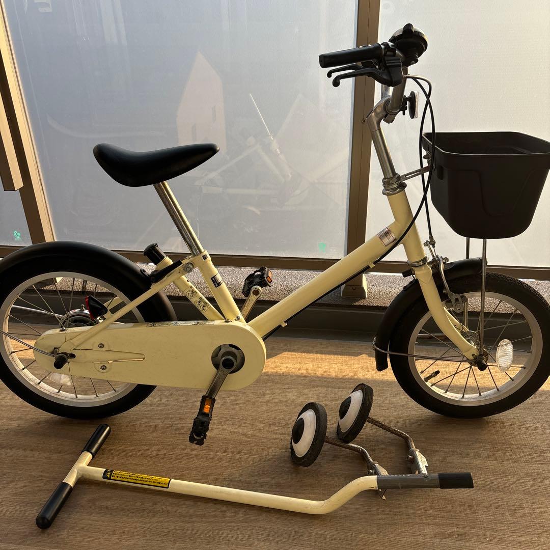無印良品　キッズ自転車　16インチ　アイボリー 16型幼児用自転車 | 無印良品